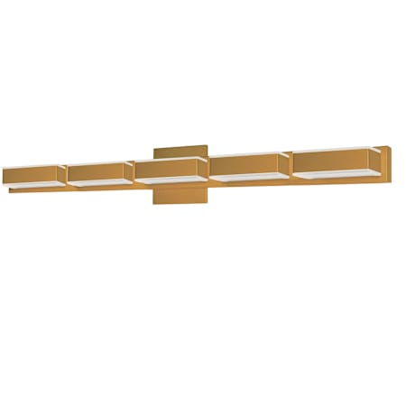 Dainolite 5 Light 34" Wide Integrated LED Bathroom Vanity Light Gold