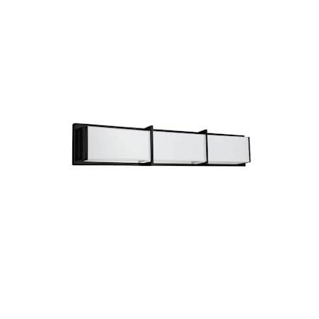 Dainolite Winston 3 Light 24" Wide LED Bathroom Vanity Light Matte Black