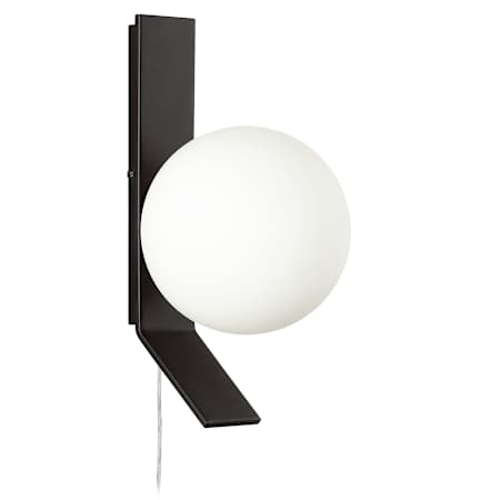 Dainolite Valemont 10" Tall Plug-In Wall Sconce Matte Black