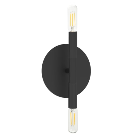 Dainolite Wand 2 Light 9" Tall Wall Sconce Matte Black
