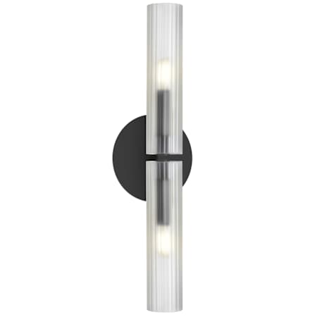 Dainolite Wand 2 Light 21" Tall Wall Sconce Matte Black