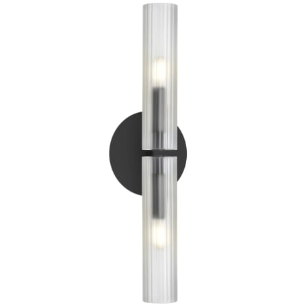 Dainolite Wand 2 Light 21" Tall Wall Sconce Matte Black