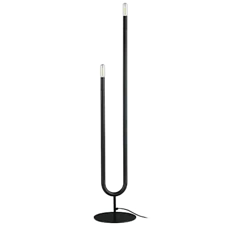 Dainolite Wand 2 Light 60" Tall Buffet Floor Lamp Matte Black