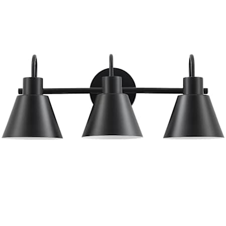 Dainolite Westley 3 Light 22" Wide Vanity Light Matte Black