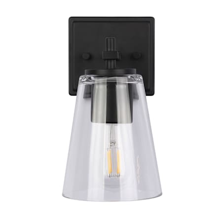 Dainolite Wenda 10" Tall Wall Sconce Matte Black