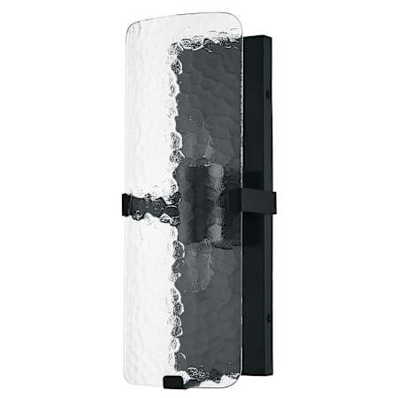 Dainolite Winnie 2 Light 16" Tall Wall Sconce Clear Pattern / Matte Black
