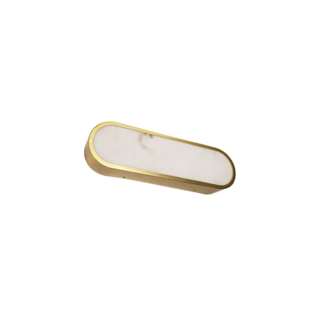Dainolite Walsh 5" Tall LED Wall Sconce Aged Brass