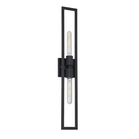 Dainolite Wisteria 2 Light 29" Tall Wall Sconce Matte Black