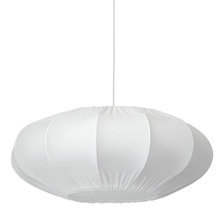Dainolite Zoey 20" Wide Pendant White / Polished Chrome