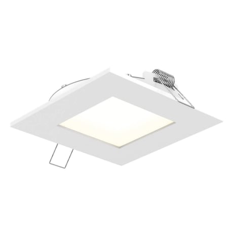 DALS Lighting Excel LED Canless Recessed Fixture with 4-1/2" Square Trims - Airtight White