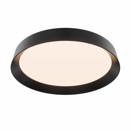 DALS Lighting Aurora 12" Wide Flush Mount Drum Ceiling Fixture Black