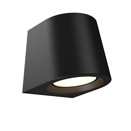 DALS Lighting Shield 7" Tall LED Outdoor Wall Sconce Black