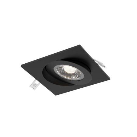 DALS Lighting Pivot 4" Integrated LED Square Adjustable Canless Recessed Light Black