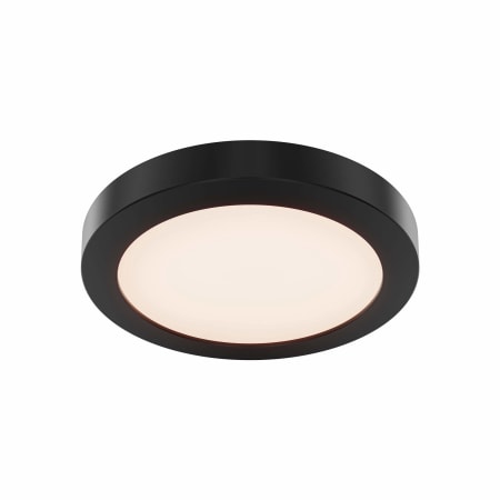 DALS Lighting Radiance 9" Wide Flush Mount Drum Ceiling Fixture Black