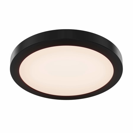 DALS Lighting Radiance 12" Wide Flush Mount Drum Ceiling Fixture Black