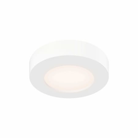 DALS Lighting Prime 5" Wide Flush Mount Drum Ceiling Fixture with Shade White