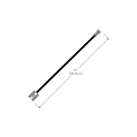 DALS Lighting 10" Connection Cord with Screw Terminals and DALS Plug Black