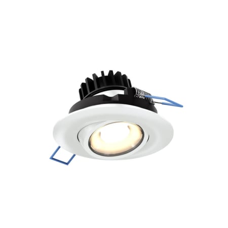 DALS Lighting Gimbal LED Canless Recessed Fixture with 3" Adjustable Trim - Airtight White