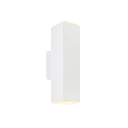 DALS Lighting 12" Tall 2 Light LED Outdoor Wall Sconce with Adjustable Beam Options White