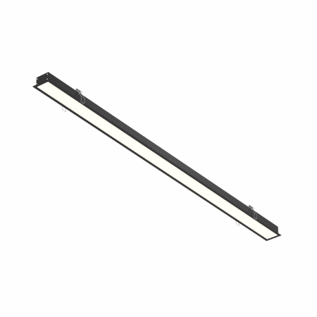DALS Lighting Boulevard 48" Selectable White LED Wafer Recessed Trim Black