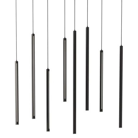 DALS Lighting 84" Wide 8 Light LED Linear Pendant Black