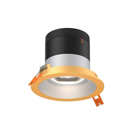 DALS Lighting Moda LED Canless Recessed Fixture with 6" Open Trims - 60 Degree Beam Angle and Gold Trim Alzak