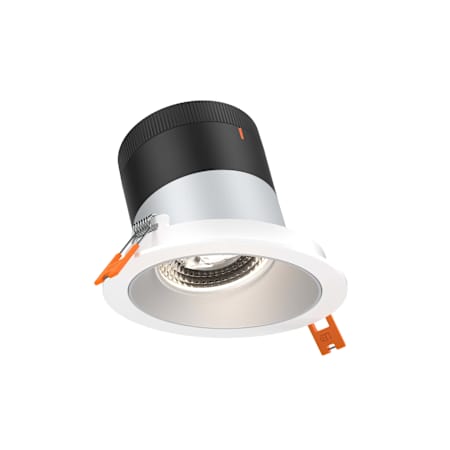 DALS Lighting Versa LED Canless Recessed Fixture with 6" Open Trims - 60 Degree Beam Angle, Sloped Ceiling Compatible, and White Trim Alzak