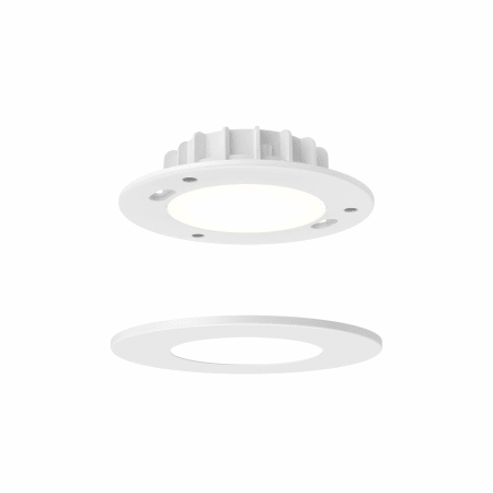 DALS Lighting Alter 4" Switchable Color Temperature Integrated LED Wafer Recessed Trim White