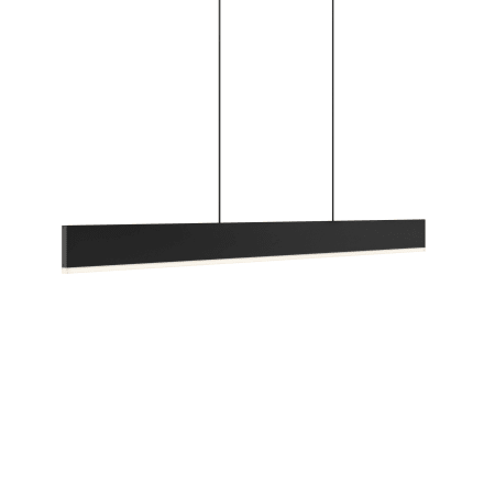 DALS Lighting 72" Wide LED Linear Chandelier Black