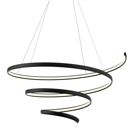 DALS Lighting Helix 34" Wide LED Abstract Chandelier Black