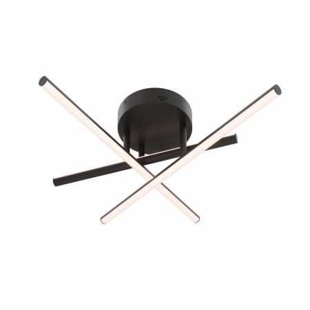 DALS Lighting Asterisk 6" Wide Switchable Color Temperature LED Ceiling Fixture Black