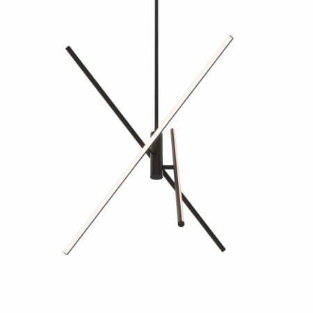 DALS Lighting Asterisk 32" Wide Switchable Color Temperature LED Pendant Black