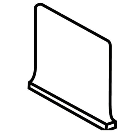 Daltile Quetread and Paver - 6" x 5" Matte and Textured Porcelain Cove Base Corner Charcoal