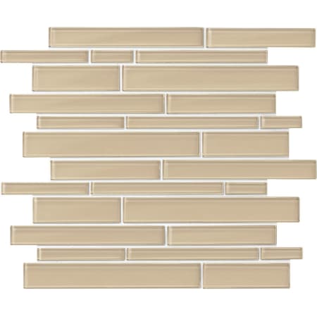 Daltile Amity - 11" x 14" Rectangle Wall Tile - Glossy Visual - Sold by Sheet (0.93 SF/Sheet) Beige