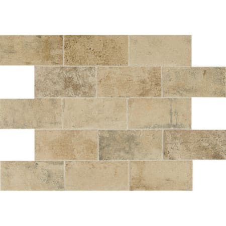 Daltile Brickwork - 4" x 8" Rectangle Wall Tile - Textured Visual - Sold by Carton (7.92 SF/Carton) Atrium