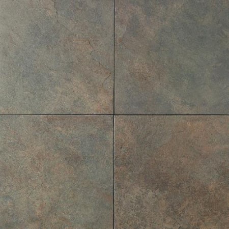 Daltile Continental Slate - 18" x 18" Square Floor and Wall Tile - Unpolished Visual - Sold by Carton (19.77 SF/Carton) Brazilian Green