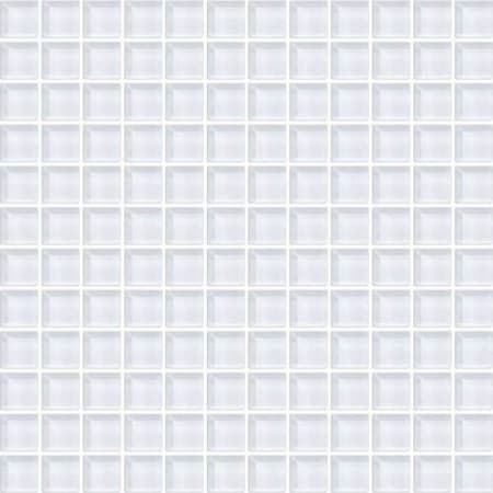 Daltile Color Wave - 1" x 1" Square Wall Tile - Glossy Visual - Sold by Sheet (1 SF/Sheet) Ice White