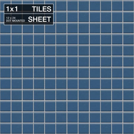 Daltile Keystones - 1" x 1" Square Wall Tile - Unpolished Visual - Sold by Sheet (2 SF/Sheet) Galaxy