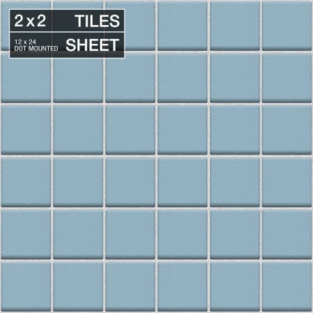 Daltile Keystones - 2" x 2" Square Wall Tile - Unpolished Visual - Sold by Sheet (2 SF/Sheet) Waterfall