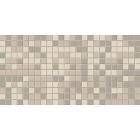 Daltile Keystones - 1" x 1" Square Floor and Wall Tile - Unpolished Visual - Sold by Sheet (2 SF/Sheet) Almond Blend