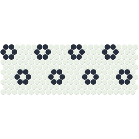 Daltile Keystones Countertop, Floor, and Wall Tile - Sold by Sheet Arctic White / Black