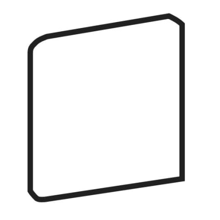 Daltile Florentine - 3" x 3" Bullnose Outcorner Wall Tile - Polished Marble Visual Argento