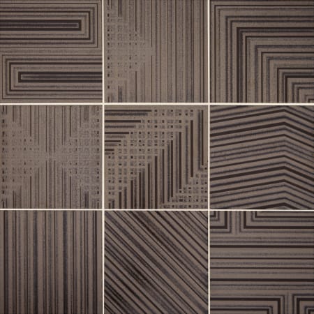 Daltile Geometric Fusion - 8" x 8" Square Wall Tile - Unpolished Visual - Sold by Carton (9 pieces per Carton - 3.75 SF) Amber