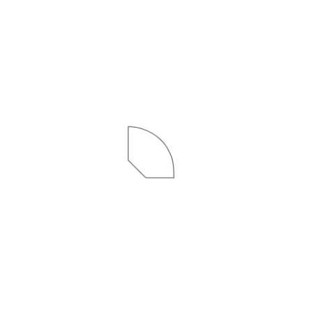 Daltile Grantshire 1" x 94" Vinyl Floating Vinyl Flooring Quarter Round Catania Calacatta