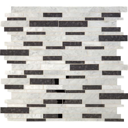 Carrara White / Black Antique Mirror