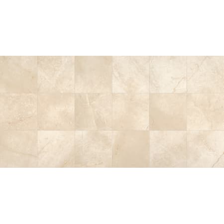 Daltile Marble - 12" x 12" Square Floor and Wall Tile - Polished Visual - Sold by Carton (8 SF/Carton) Phaedra Cream