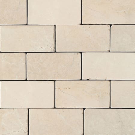 Daltile Marble - 3" x 6" Rectangle Floor and Wall Tile - Tumbled Visual - Sold by Carton (10 SF/Carton) Crema Marfil Classico