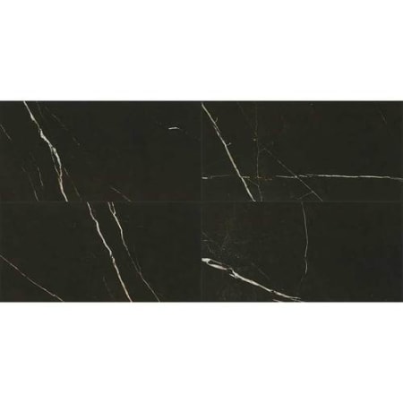 Daltile Marble Attache - 24" x 48" Rectangle Wall Tile - Unpolished Visual - Sold by Carton (15.5 SF/Carton) Nero