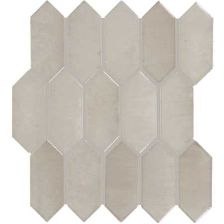 Daltile Miramo - 12" x 12" Parallelogram Wall Tile - Glossy Visual - Sold by Sheet (0.73 SF/Sheet) Sand