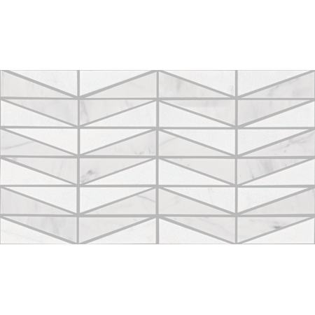 Daltile Perfit Mosaix - 18" x 10" Solid Floor and Wall Tile - Polished Visual - Sold by Carton (1.26 SF/Carton) Saran White